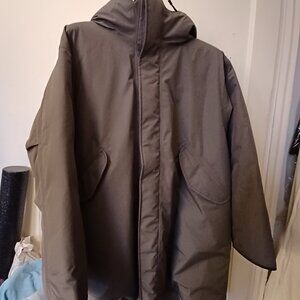 Nanamica Gore-Tex Long Down Coat in Grey (Size Medium) - Excellent Condition